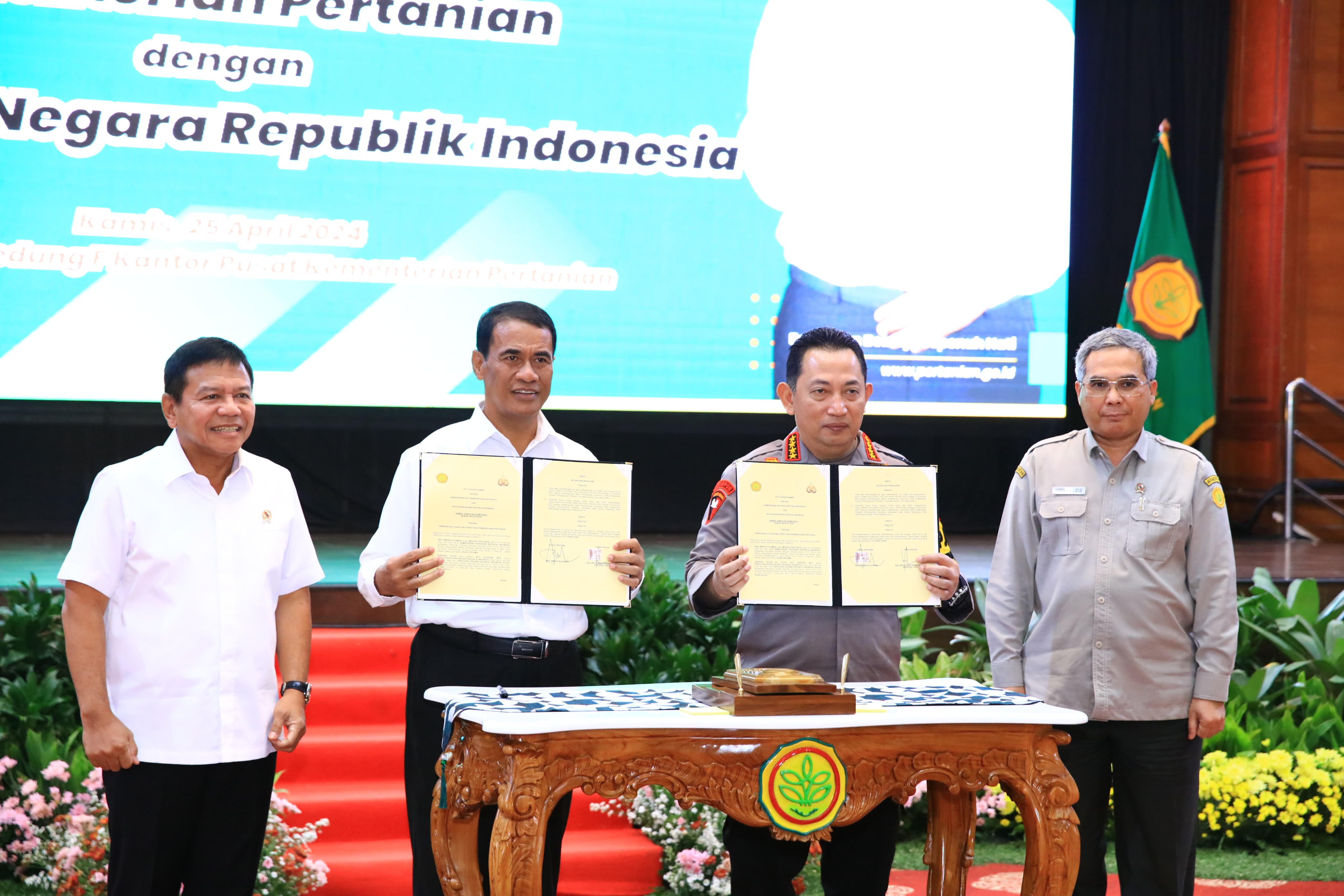 Kementan Gandeng Polri Tingkatkan Ketahanan Pangan, Kapolri: Kita ...