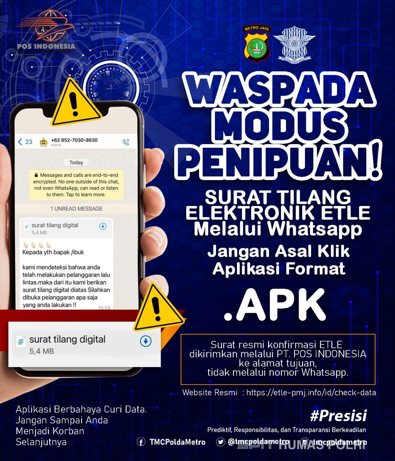 Waspada! Modus Penipuan Surat Tilang ETLE